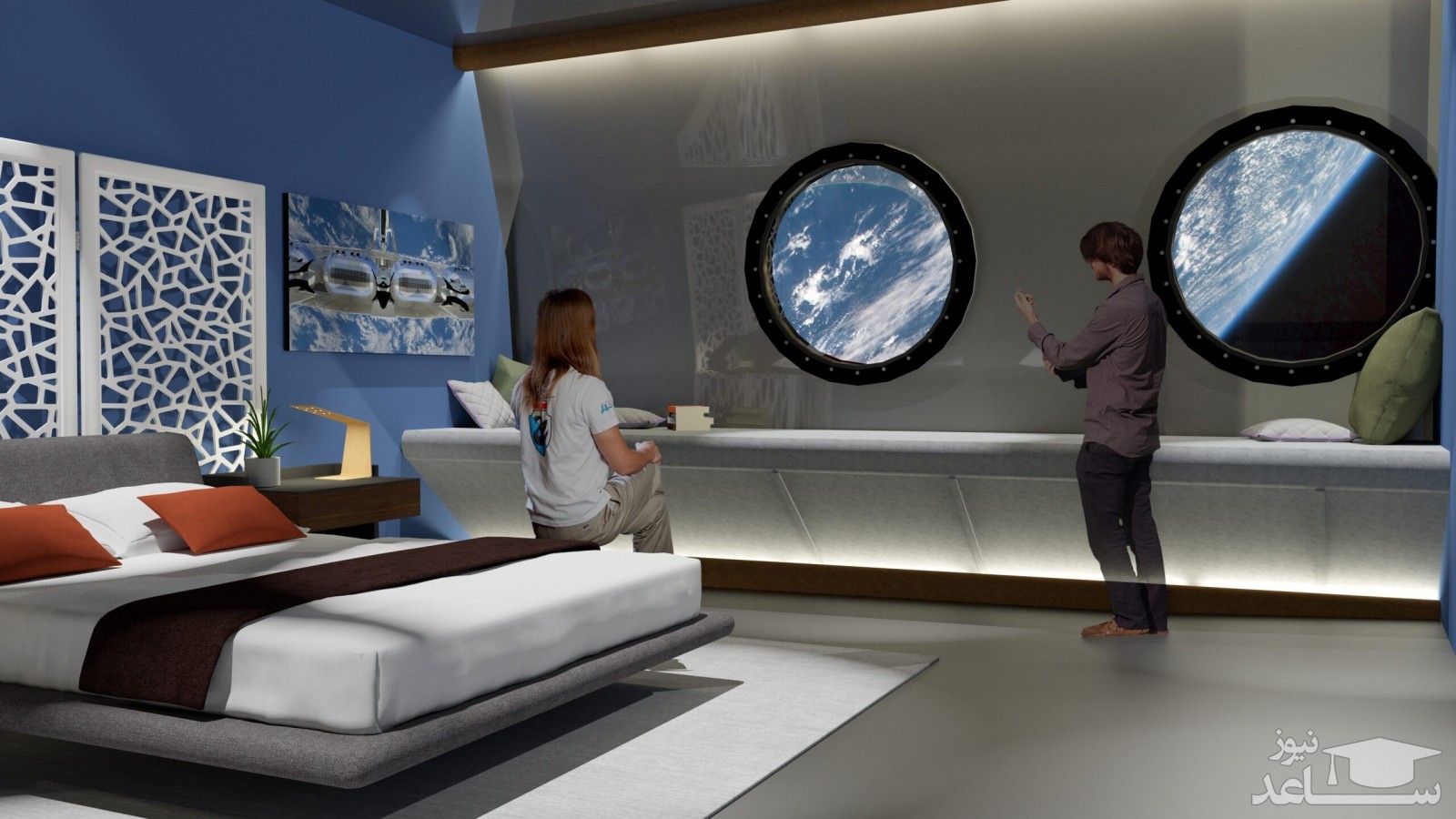 (تصاویر) طراحی داخلی اولین هتل فضایی جهان