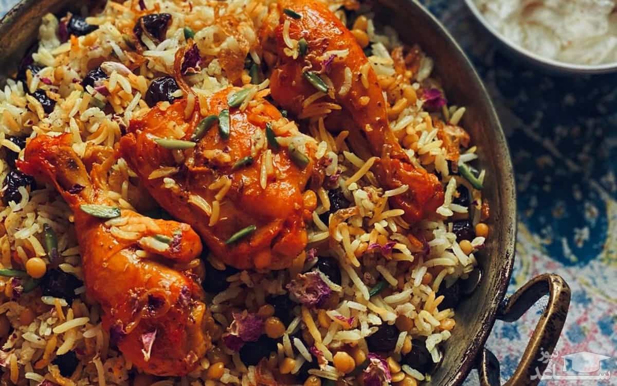 قیمه نثار با مرغ