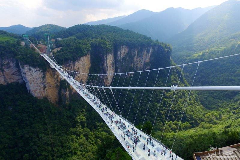بزرگترین پل شیشه ای جهان