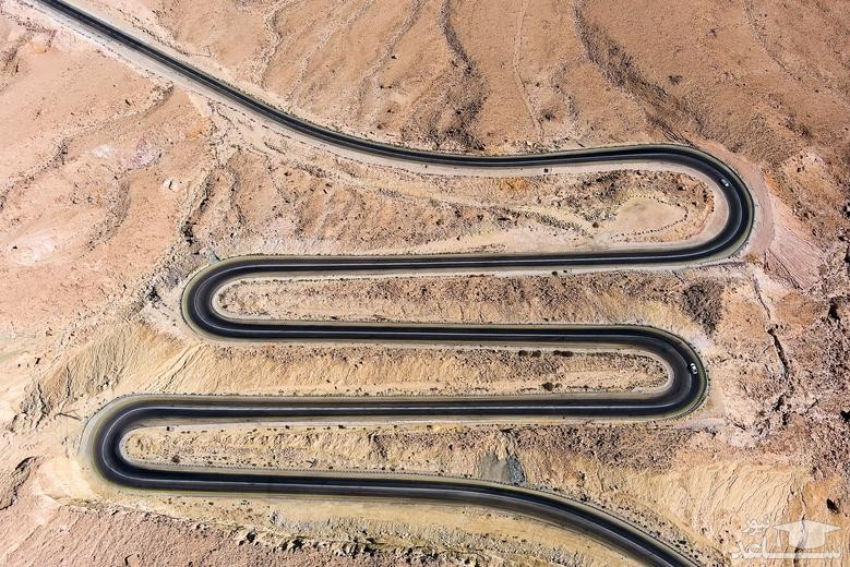 جاده ای مارپیچ در صحرای "نقب" اسراییل/ رویترز