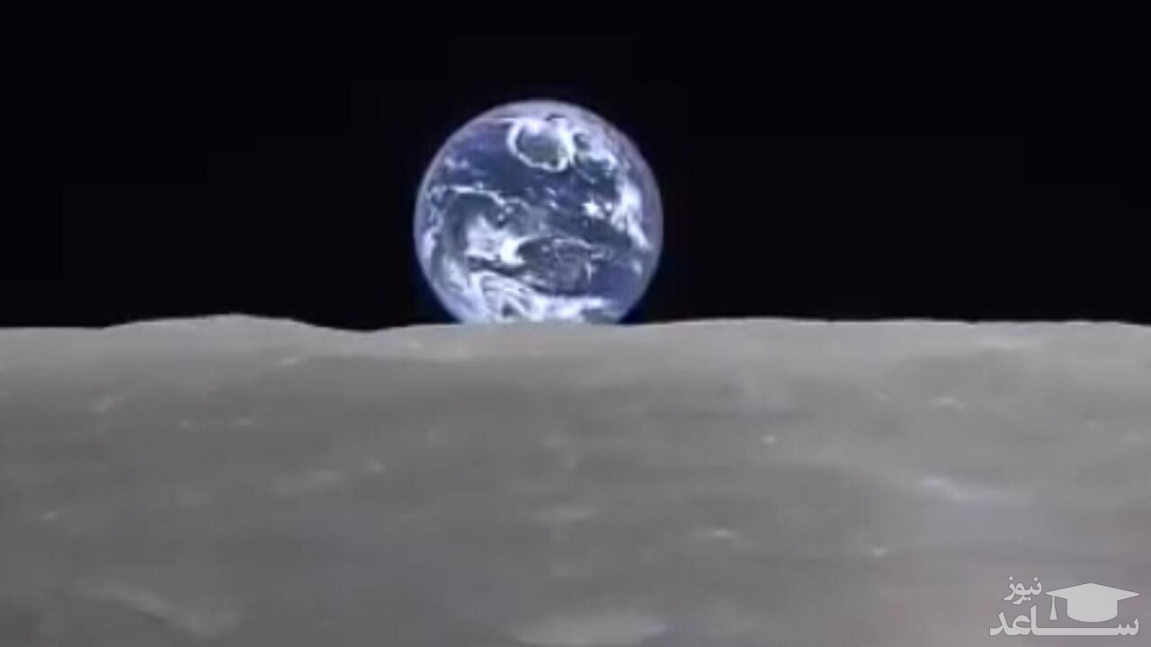 فیلمی جالب از لحظه طلوع زمین در ماه