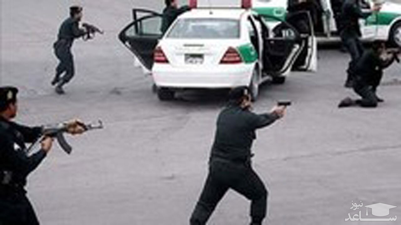 (فیلم) لحظه تیراندازی پلیس به سارقین در اهواز 