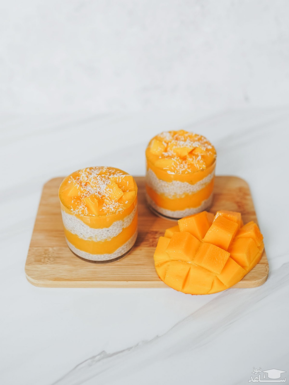 روش تهیه دسر انبه 3 رنگ