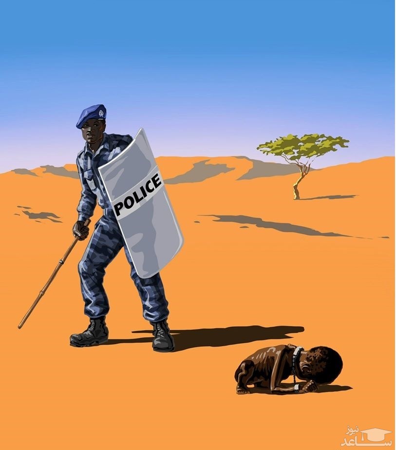 کاریکاتور پلیس آفریقا