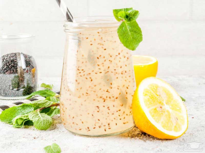 شربت زعفران با تخم شربتی 