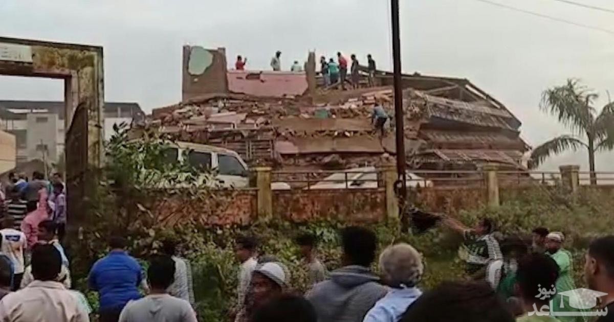 ریزش یک ساختمان چندین طبقه خارج از بمبئی موجب زندانی شدن حداقل 70 نفر در زیر آوار شده است