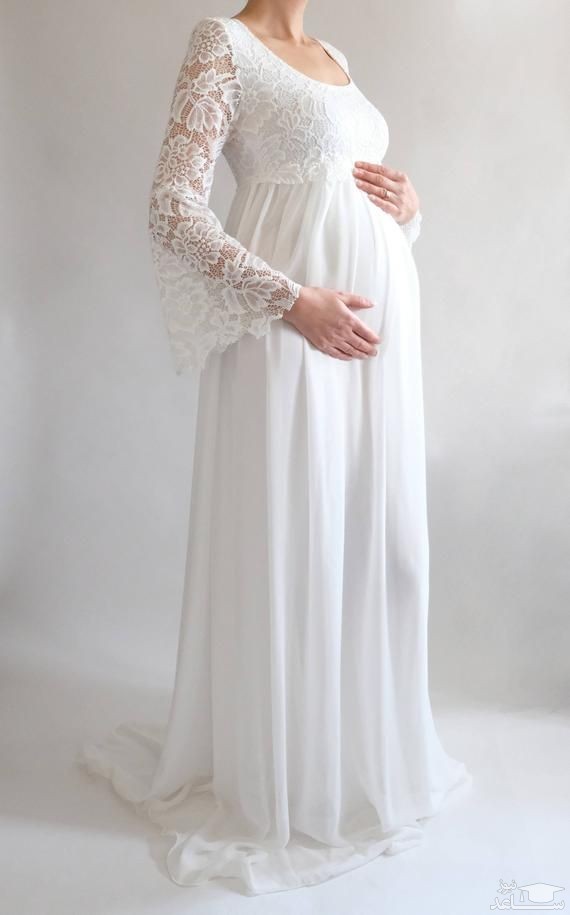 مدل لباس عروسی بارداری