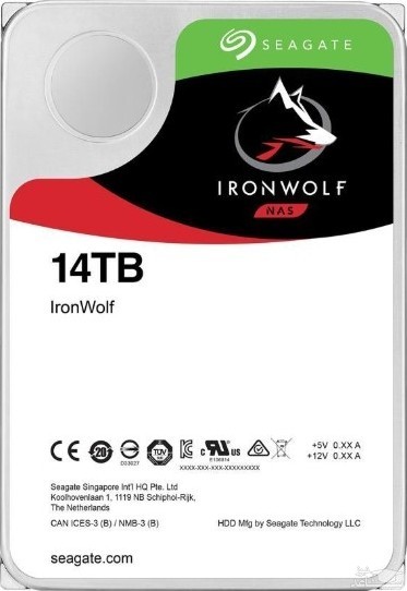 هارد دیسک سیگیت مدل آیرون ولف ST14000VN0008 با ظرفیت 14 ترابایت