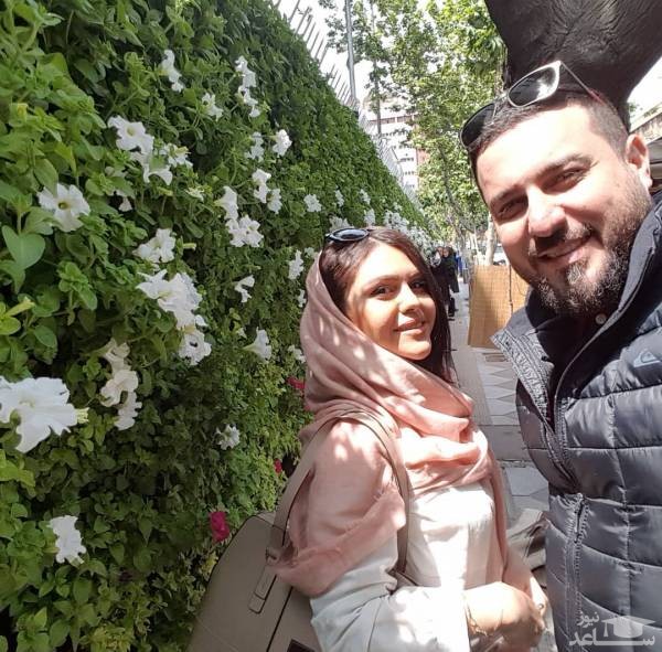 محسن کیایی و همسرش
