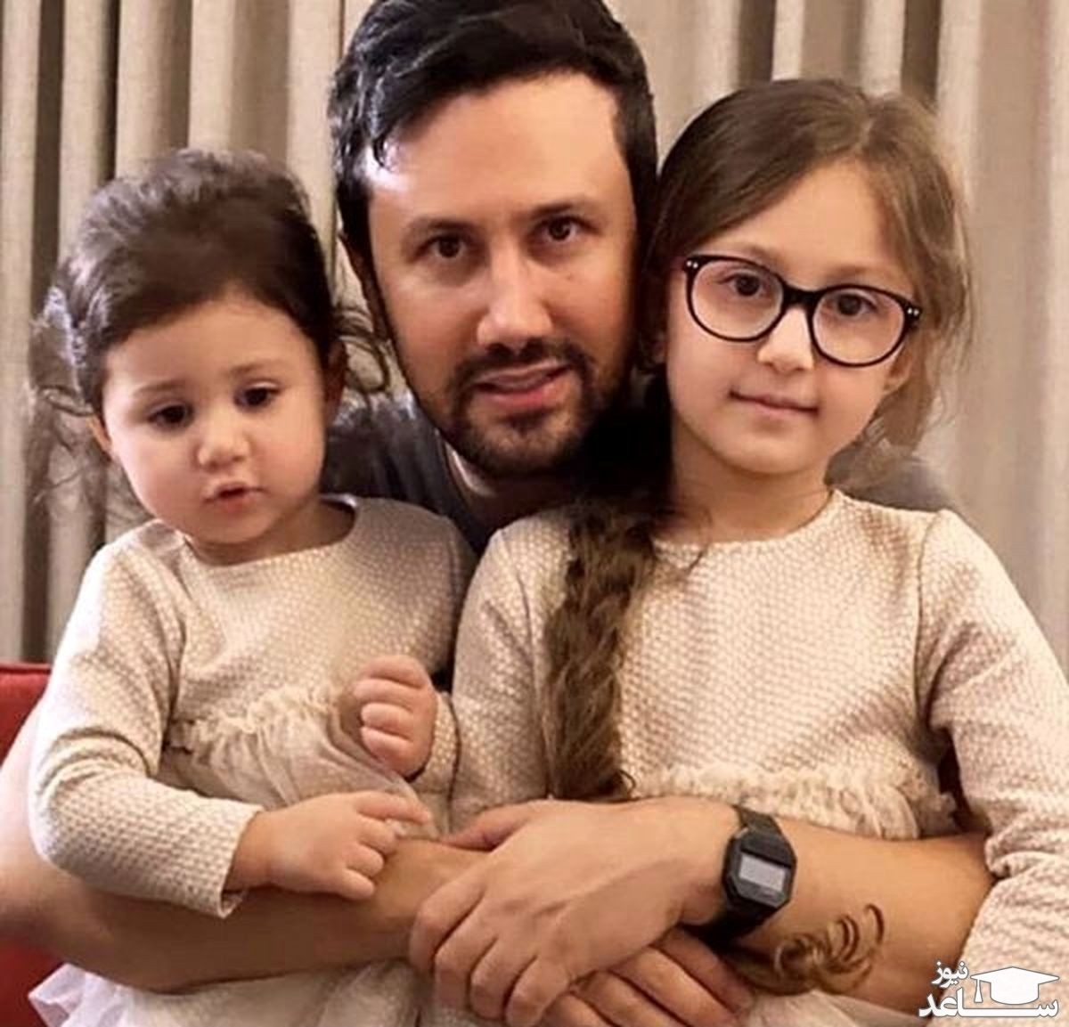 لحظه احساسی دیدار سپیده بزمی پور و دخترانش با شاهرخ استخری پس از بازگشت به ایران