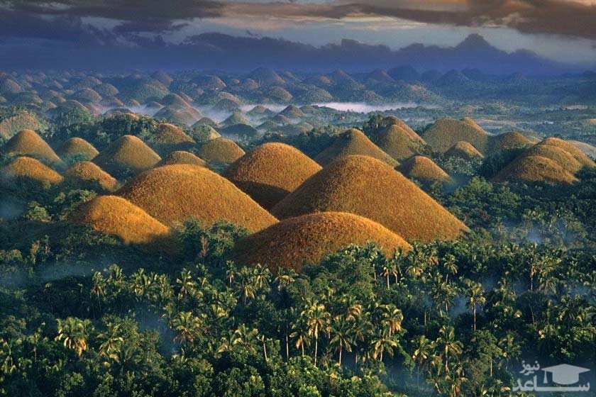 آشنایی با تپه های شکلاتی فیلیپین