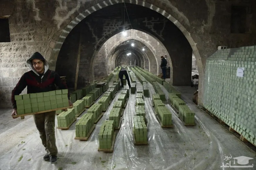 یک کارخانه صابون سازی 800 ساله در شهر حلب سوریه/ خبرگزاری فرانسه