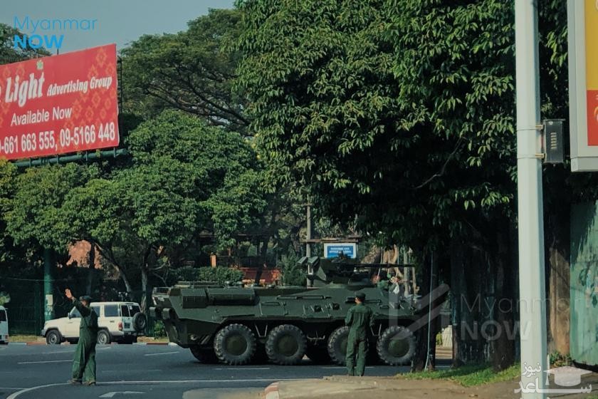 ارتش میانمار تانک ها را به خیابان ها آورد