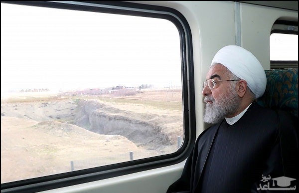(عکس) افتتاح قطار سریع السیر مسیر تهران - هشتگرد با حضور روحانی