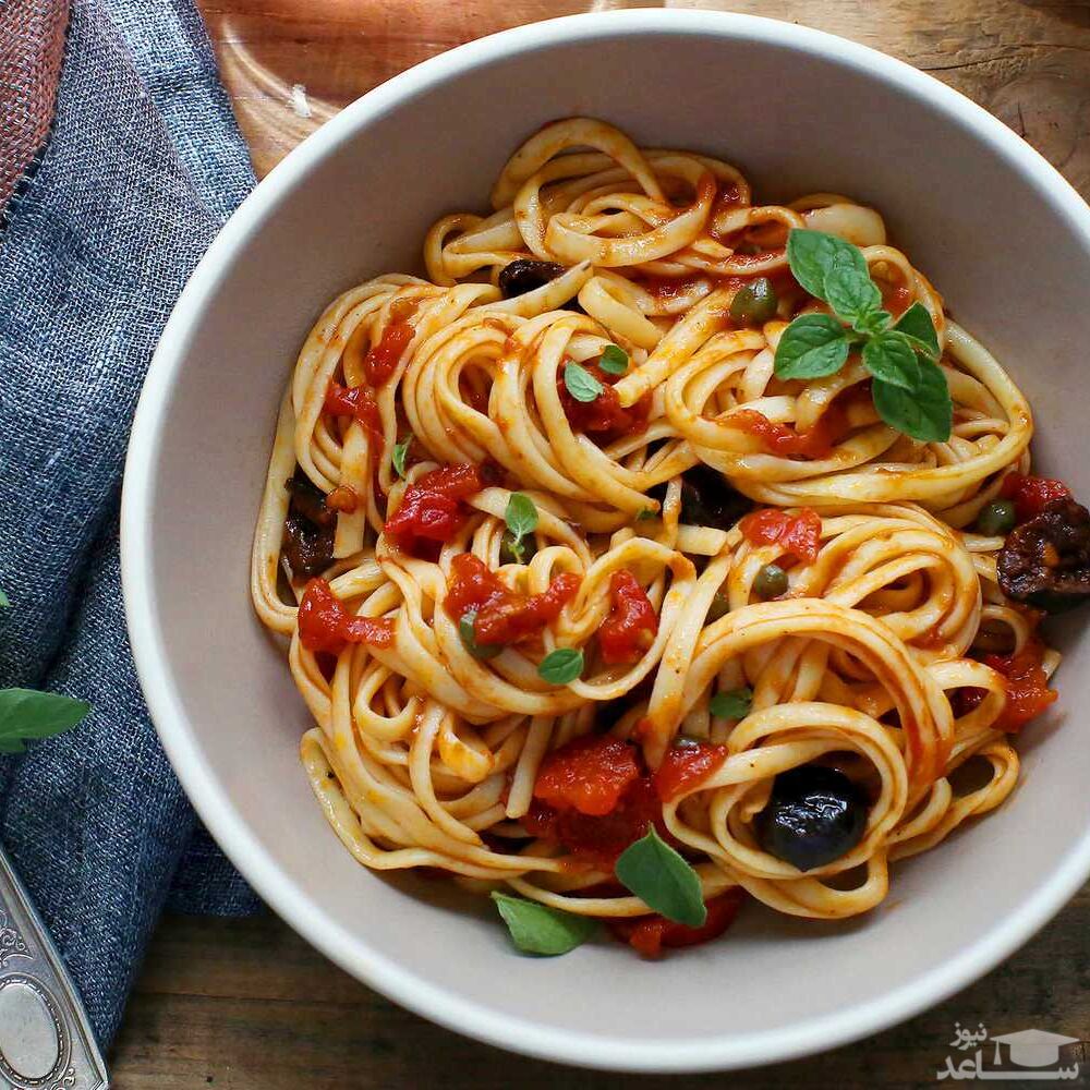  اسپاگتی سبزیجات رژیمی