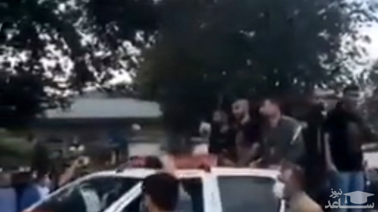 (فیلم) چرخاندنِ قمه‌کشان بیمارستان رشت در سطح شهر