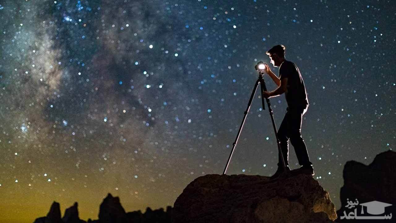 فیلمی از حرکت ستارگان بر فراز رشته کوه هیمالیا