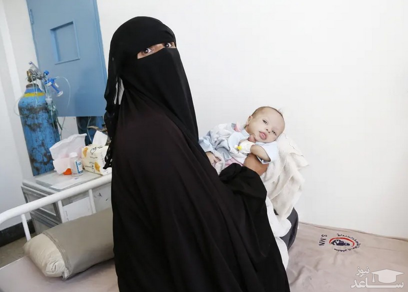نوزاد دچار سوء تغذیه در بیمارستانی در شهر صنعا یمن/ گتی ایمجز