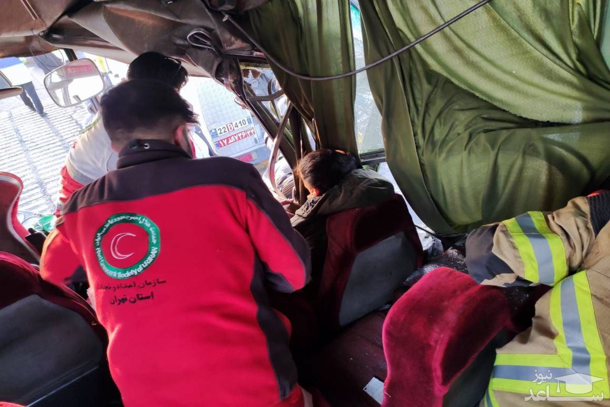 آخرین جزئیات تصادف عجیب ۲ دستگاه اتوبوس در محدوده فرودگاه امام +فیلم