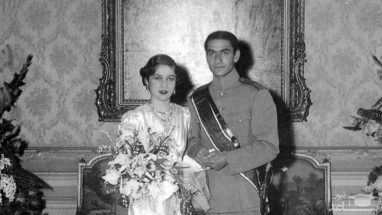ازدواج اشرافی محمدرضا شاه پهلوی و فوزیه در کاخ عابدین مصر + کارت عروسی