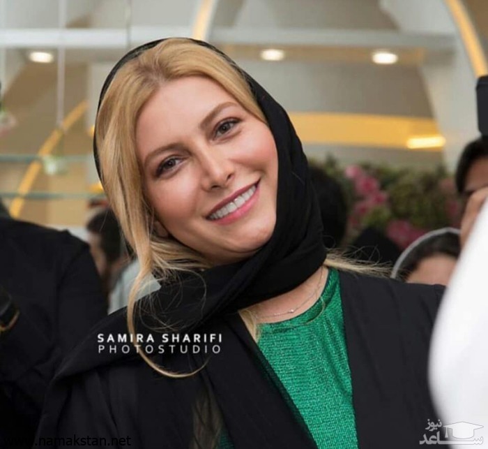 (عکس) ژست عجیب فریبا نادری و شوهرش در آسانسور