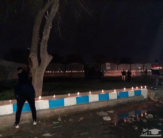 (فیلم) شام غریبان برای قربانیان سقوط هواپیما اوکراین در محل حادثه