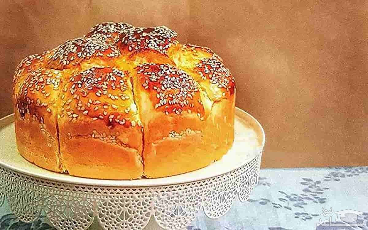 طرز تهیه نان شیرمال با زنجبیل و دارچین