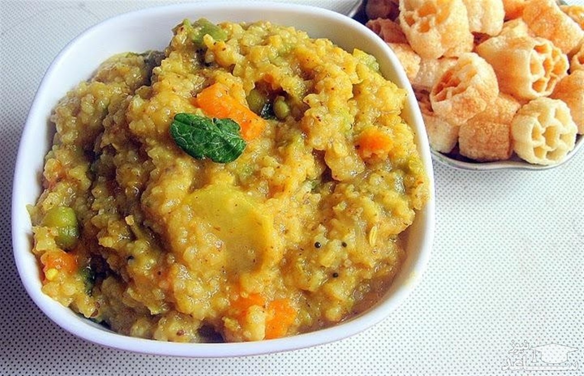 روش تهیه پوره برنج و سبزیجات هندی لذیذ