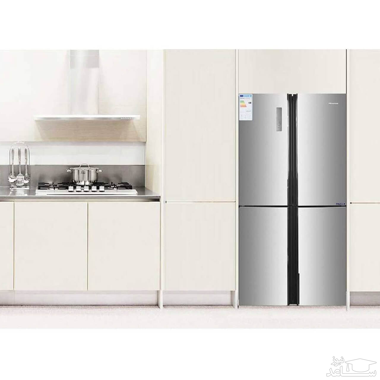 یخچال فریزر چهار درب هایسنس مدل  RQ-81WC4SA