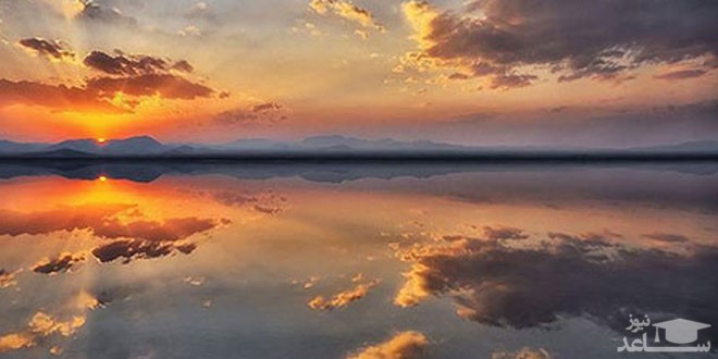 معرفی دریاچه کویری مخرگه بزرگترین آینه طبیعی ایران