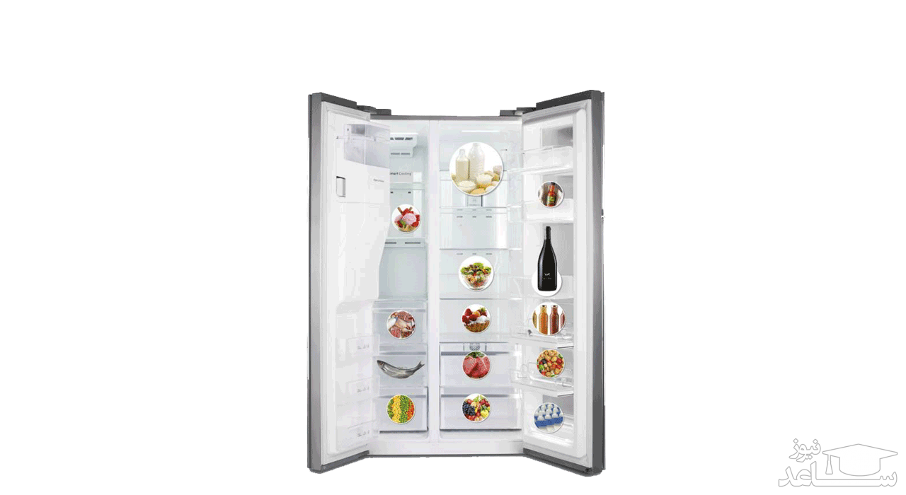 یخچال و فریزر ساید بای ساید اسنوا مدل S8-2322SS
