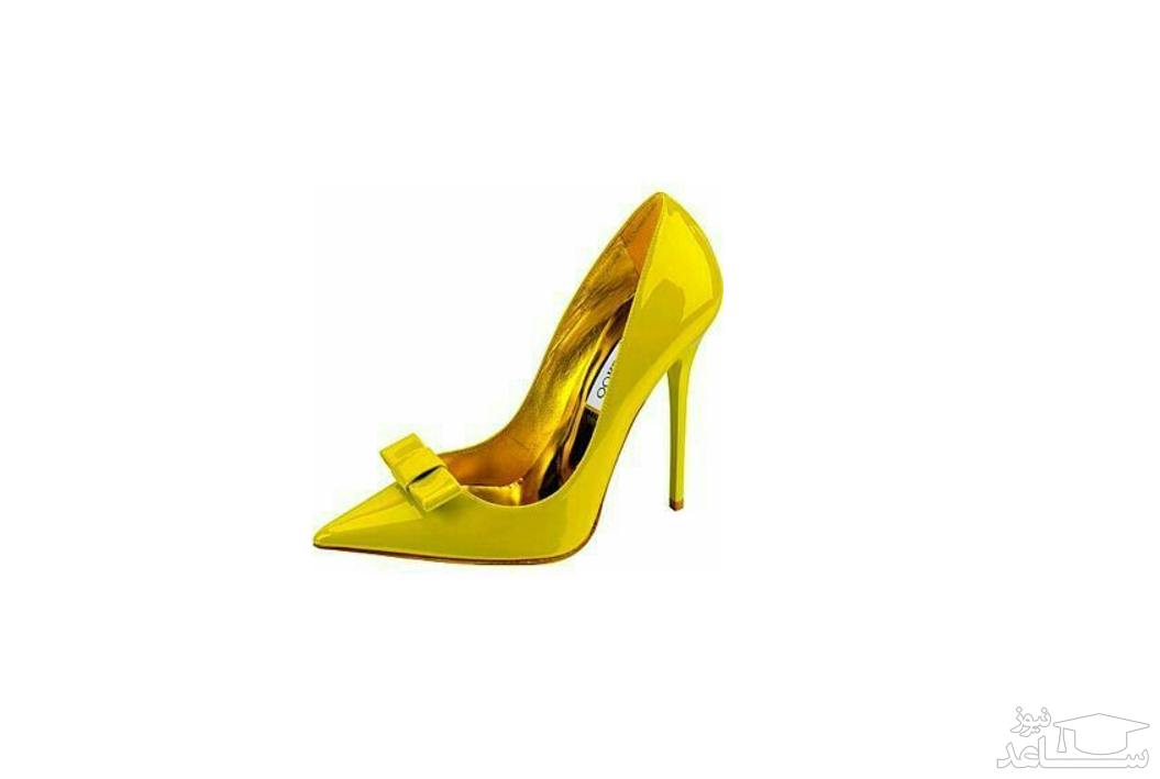 شیک ترین کفش های مجلسی زنانه زرد رنگ