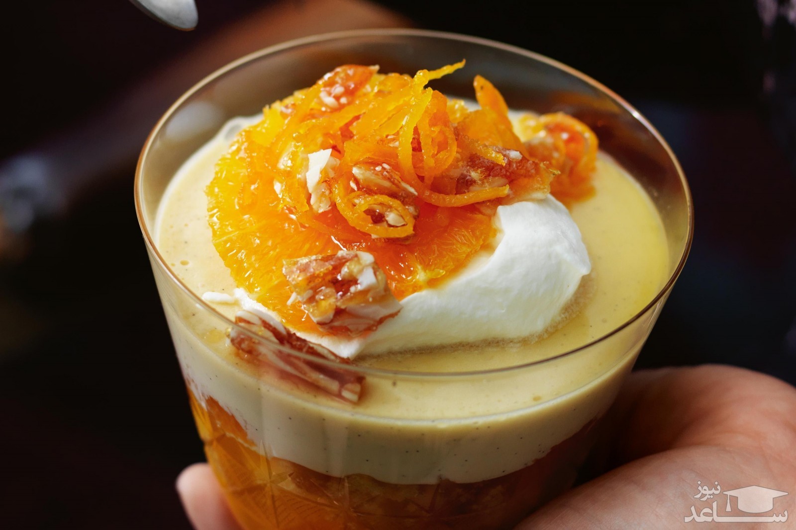 روش تهیه ترایفل پرتقال