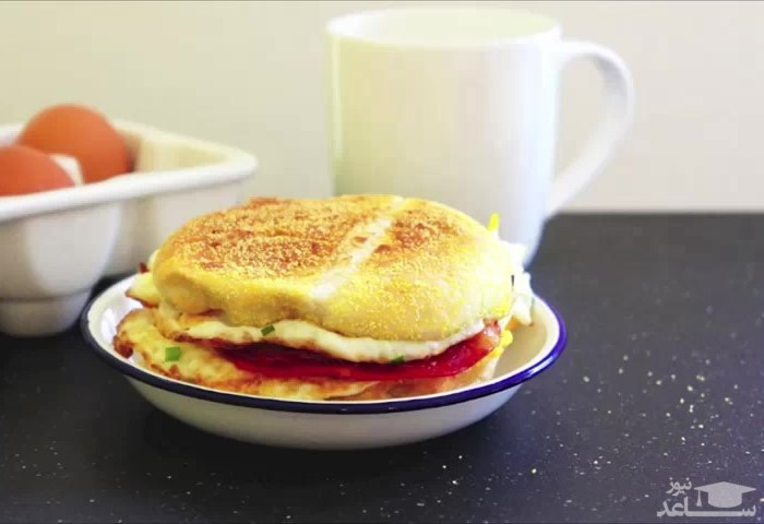 فیلم طرز تهیه ساندویچ 5 دقیقه ای برای صبحانه