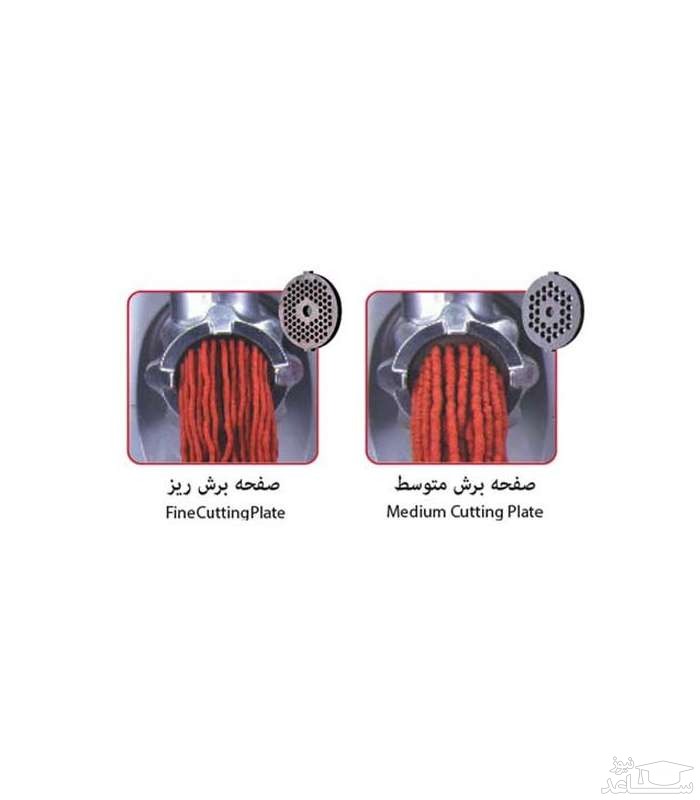 چرخ گوشت پاناسونیک مدل MK-MG1000 عملکرد صفحه برش ها