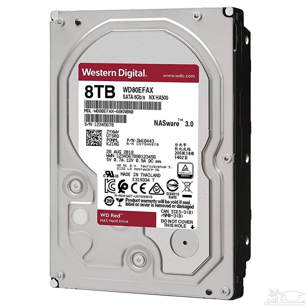 هارد دیسک اینترنال وسترن دیجیتال مدل RED PRO WD8003FFBX ظرفیت 8 ترابایت