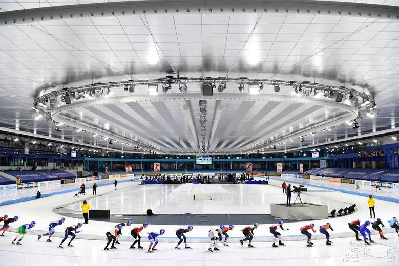 مسابقات اسکیت روی یخ مردان اروپا در هلند/ رویترز