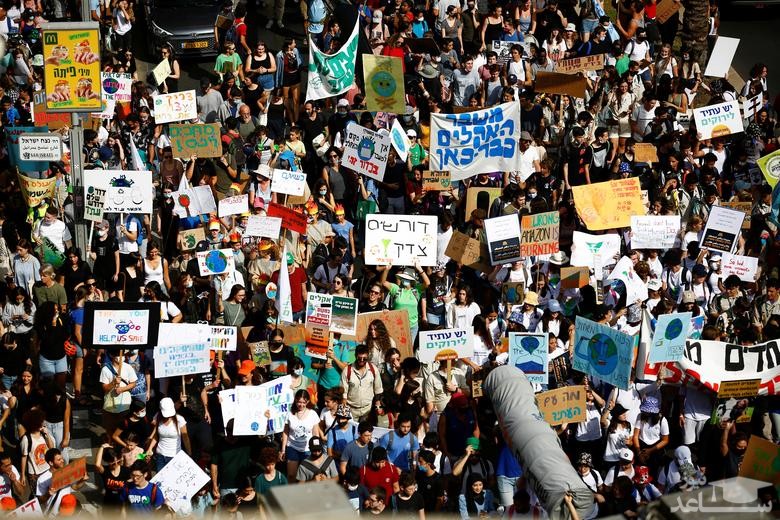 اعتراضات فعالان محیط زیست در حاشیه نشست سران گروه بیست در ایتالیا/ رویترز