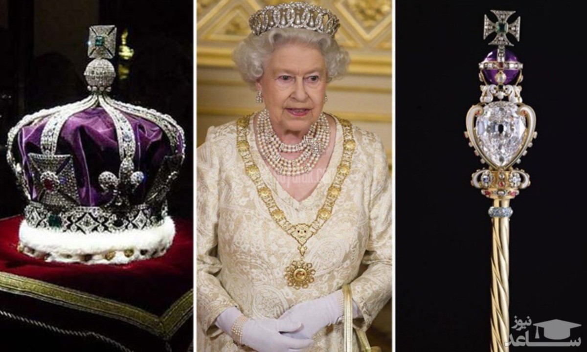 لحظه جدایی ملکه الیزابت از تاج سلطنتی + فیلم