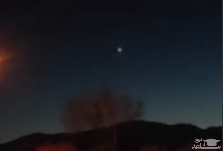 (فیلم)  انفجار شی نورانی در مرز سمنان و خراسان شمالی