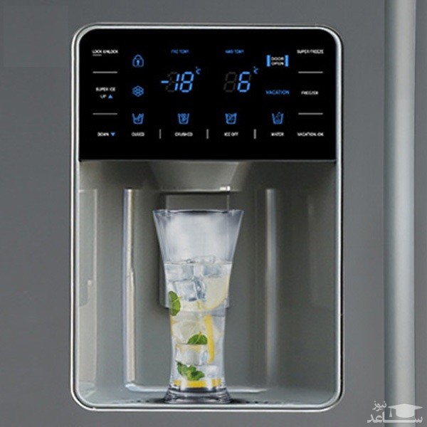 پنل و آب سردکن یخچال فریزر دوقلو پلادیوم الکترواستیل مدل PD23