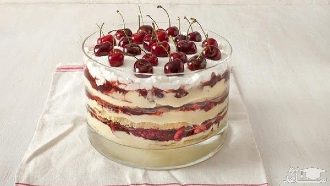 روش تهیه ترایفل آلبالو لذیذ