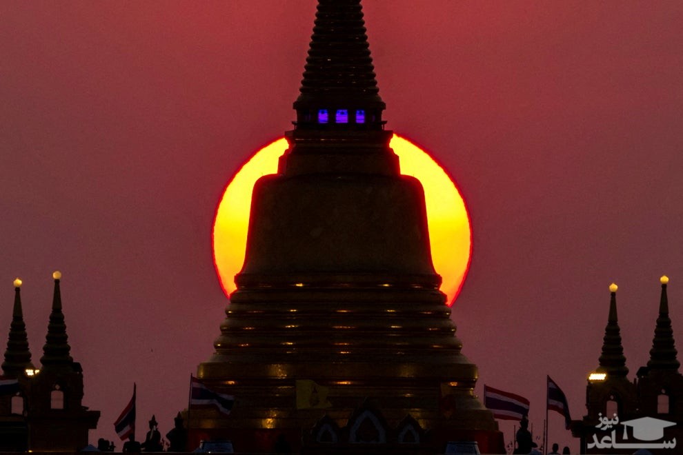 غروب آفتاب در شهر بانکوک تایلند/ رویترز