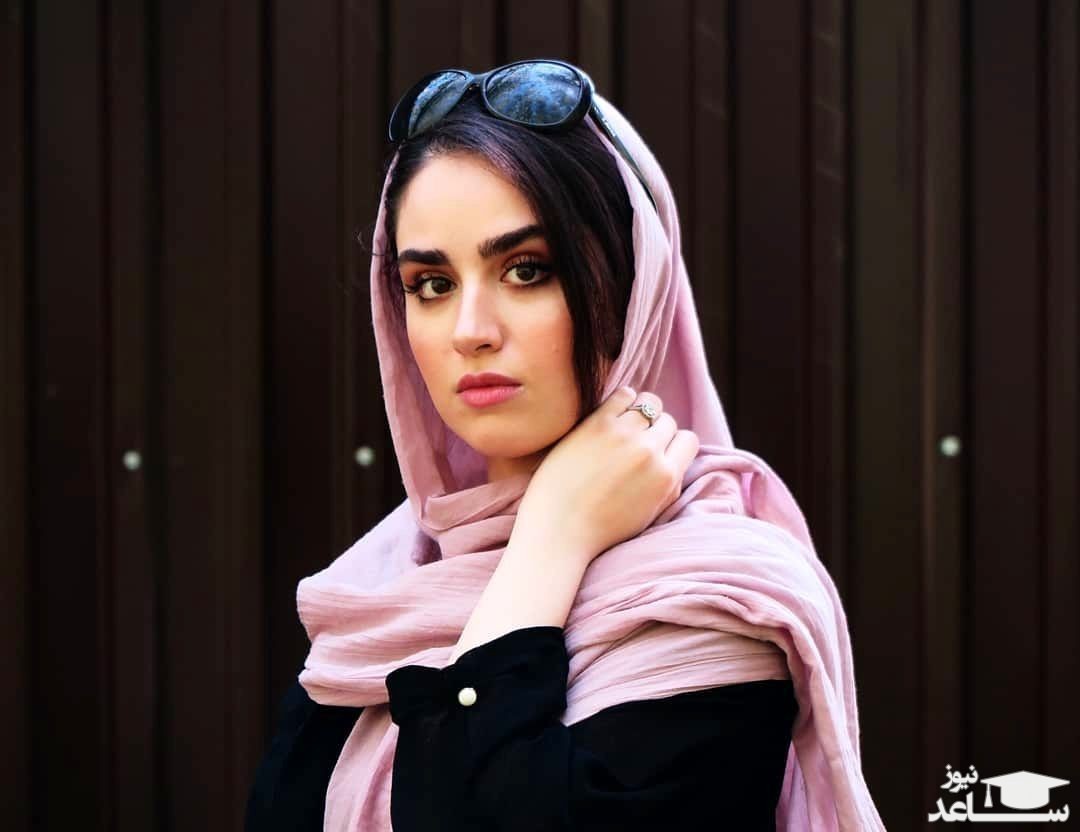 هانیه غلامی زیر باران پاییزی