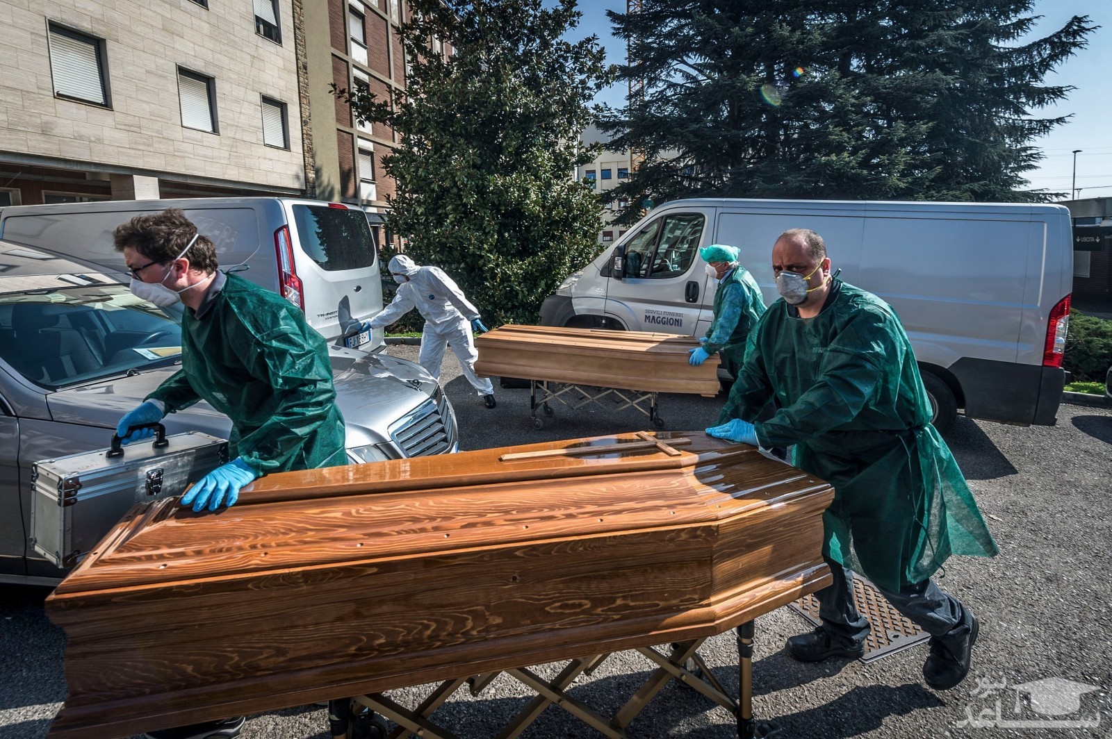 تدفین اجساد کرونایی در ساحل