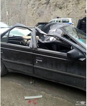 مرگ وحشتناک دختر 18 ساله براثر سقوط سنگ در جاده چالوس