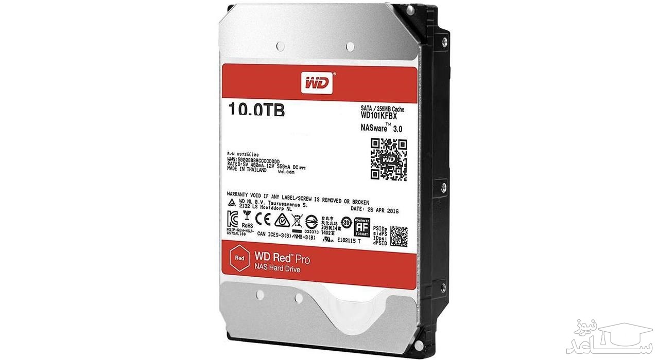 هارددیسک اینترنال وسترن دیجیتال مدل Red Pro WD101KFBX ظرفیت 10 ترابایت