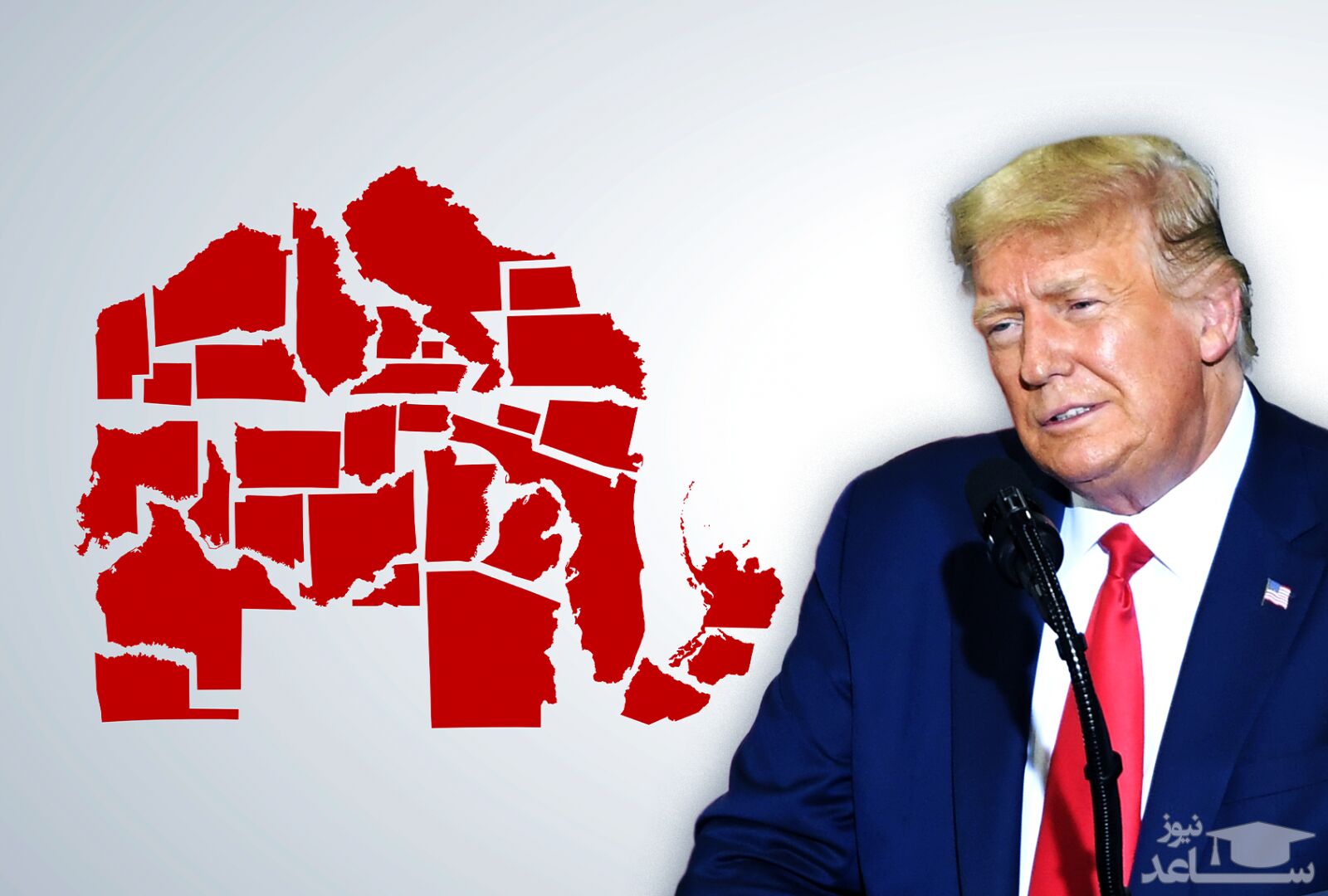 وضعیت ترامپ قرمز شد