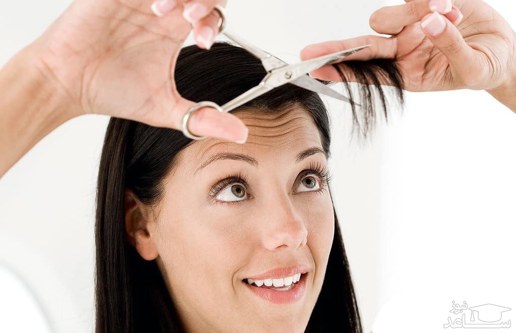 کوتاه کردن چتری در خانه