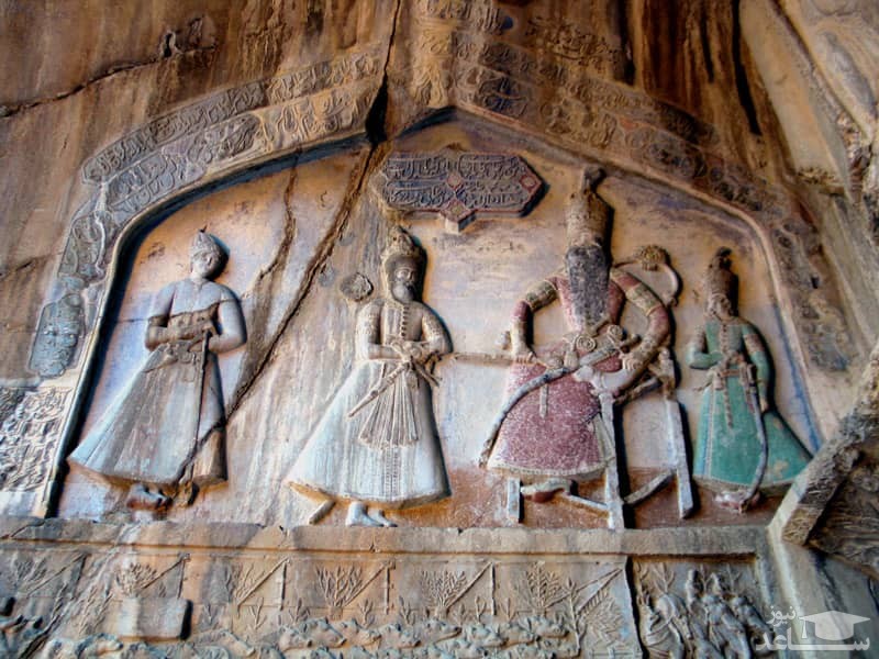 نقش برجسته محمد علی میرزا در طاق بستان